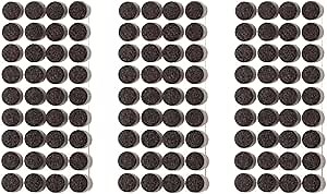 Furnigear Felt Furniture Pads for Hardwood Floors - Self Adhesive Chair Felt Pad, Floor Protector for Furniture Feet, Furniture Sliders Moving Furniture Smoothly, Anti Scratch 108 Pcs 5/8" Round Brown