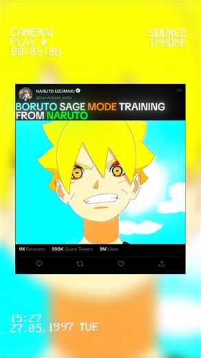 BORUTO TEACHING SAGE MODE FROM NARUTO
