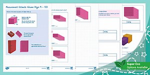 * NEW * Measurement: Estimate Volume (Ages 9 - 10)