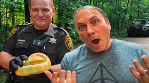 349K views · 749 shares | Why did this happen?! Eric rescued a Ball python that was left in a Michigan park in the woods! | Brian Barczyk | Facebook