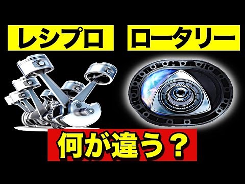 [Learn in 10 minutes] The difference between a reciprocating engine and a rotary engine.
