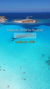 ✨ OSTATNIA SZANSA! TYLKO DO PÓŁNOCY ✨ Skorzystaj ze zniżki Black Friday do -20% na najlepsze wille, hotele, apartamenty i rejsy na Sardynii 🏝️ Rezerwacje na sezon 2026 — w szczególności Majówkę 🇮🇹🌿 🌞 Dlaczego Majówka na Sardynii to idealny pomysł? • Pogoda jak latem – 24–28°C, ciepłe morze i słońce przez cały dzień 🌞 • Mniej turystów niż w lipcu i sierpniu – plaże i szlaki praktycznie tylko dla Ciebie 🏖️ • Niższe ceny przelotów i noclegów • Idealny czas na rejsy, trekking i zwiedzanie bez