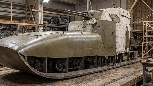 Watch what happens when a tank is put on skis