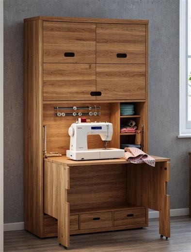 2 DIY Sewing Craft Centre and Corner Desk Plans With Storage Vintage Woodworking Plan Sewing Room Decor Build Digital PDF Instant Download - Etsy