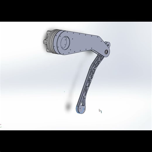 8308 Robot Leg: Another Prototype Configuration #robot #solidwork #cycloidal #robotics #shorts