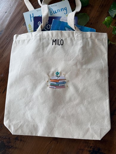 Library Book Tote Bag - Etsy