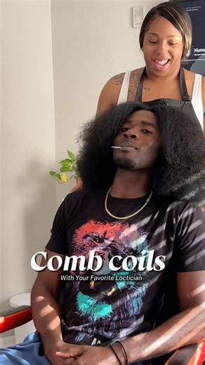 Comb coil starter locs #locs #dreadlocks #starterlocs