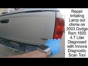 Repairing irritating lamp out chime on 2003 Dodge Ram 1500 4 7 liter