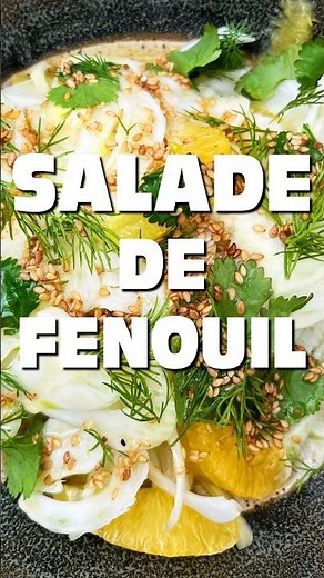 Salade fraîche de fenouil & orange #saladefraîche #fenouil #orange #cuisinefraîche #recettesimple