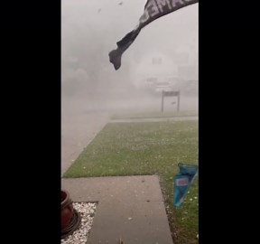 Hail storm strikes Goose Creek's Crowfield area