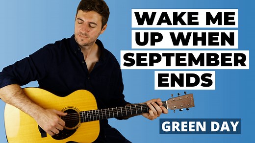Wake Me Up When September Ends Guitar Lesson (Green Day) - Fingerstyle and Chords