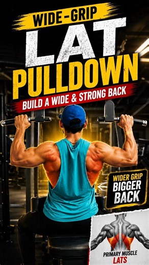 Wide Grip Lat Pulldown for a Bigger Back. #WideGripLatPulldown #BackWorkout #BuildABiggerBack