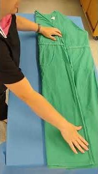 Surgical Packs: Folding a small/medium surgical gown
