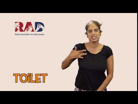 How to sign 'Toilet' in British Sign Language (BSL)