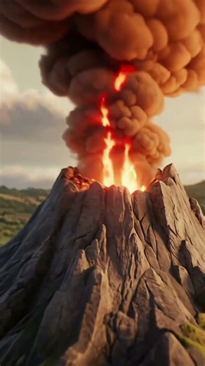Why Some Volcanoes Turn Lightning On🌋⚡#volcano#volcanolightning#naturefacts#earthscience