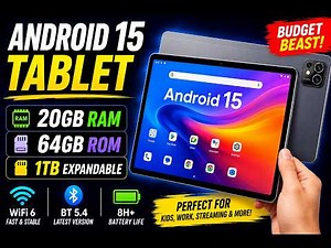 Android 15 Tablet Review 20GB RAM & WiFi 6 Budget Beast