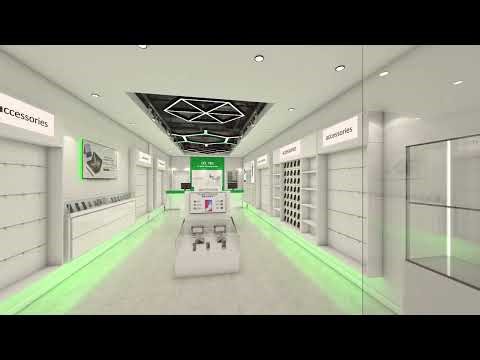 Modern Cell Tech Store Interior Design | Retail Display & Lighting Ideas | By Inspire Interiors