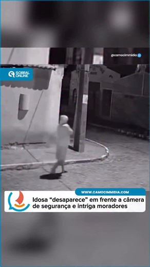 Camocim Mídia ® on Instagram: "😱 IDOSA “DESAPARECE” EM FRENTE À CÂMERA DE SEGURANÇA E INTRIGA MORADORES Um vídeo registrado por uma câmera de segurança em Poço Verde, no interior de Sergipe, voltou a repercutir nas redes sociais ao levantar questionamentos entre internautas. As imagens mostram uma idosa caminhando durante a noite quando, em determinado momento, ela parece “desaparecer” diante do equipamento, o que despertou curiosidade e especulações. Outro detalhe que chamou a atenção foi o fa