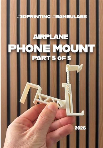 Stay entertained on the plane ✈️ A must print for the frequent traveler! Checkout @Makerworld for all future prints! If you don't have a printer head over to @BAMBULAB Official for some of the smoothest prints 😎 #3dprinting #travelaccessories #fyp #travel #3dprint