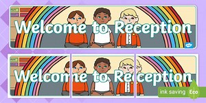 Welcome to Reception Display Banner