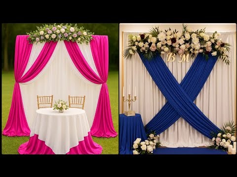 Magnificent Wedding Backdrop Designs | Elegant Floral Creations, Luxury Stage Decor