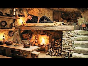 Primitive Engineering: Building a Long-Lasting Underground Home with a Stone Roof (Full)