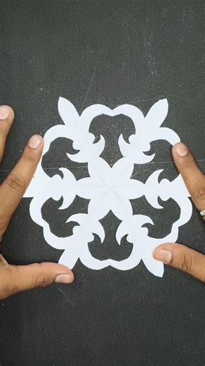 Amazing 😍 Snowflake ❄️ Design ☺️with Paper 📜 #craft #shortsfeed #viral #shorts #artist