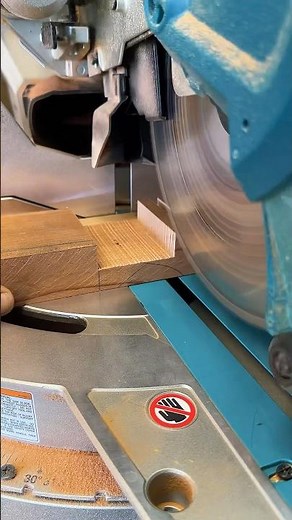 MITER SAW CUTTING HALF LAP JOINT!