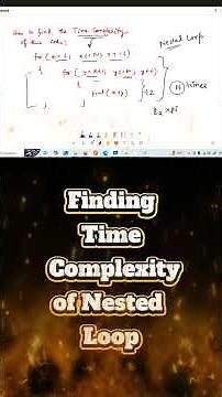 Time complexity anslysis in Nested loop structures #coding