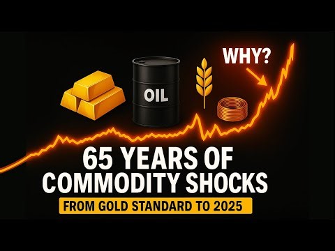 Commodity Booms & Busts Visualized: From 1960s Gold Standard to 2025