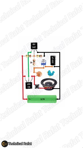 Realistic Bird Chirp Sound Circuit | Easy 3.7V Project