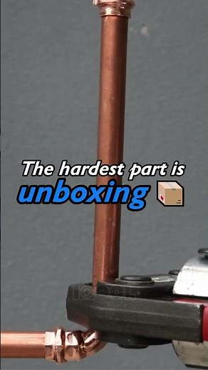 Installation is so EASY😋💦#icool #plumbingtime #pressfitting #copperfittings
