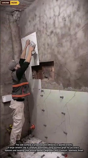 Large Format Wall Tile Installation Process