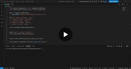 👉 Today I made a rag agent in CLI interface 👈 this rag can retrieve the Capital of Country from the document as per the user requirement, this is a prototype model which use… | Aditya Sharma
