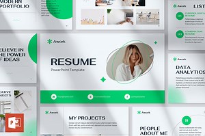 Resume PowerPoint Presentation Template - Amber Graphics