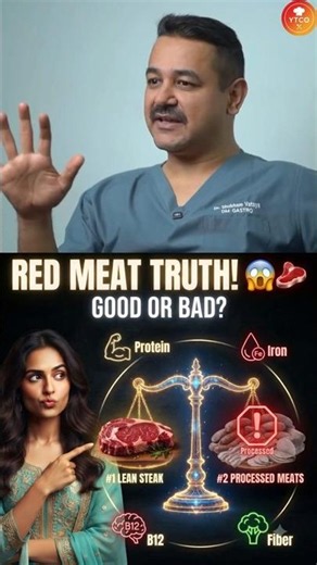 Reality of Red Meat 🥩😳 | Dr. Shubham Vatsya #shorts