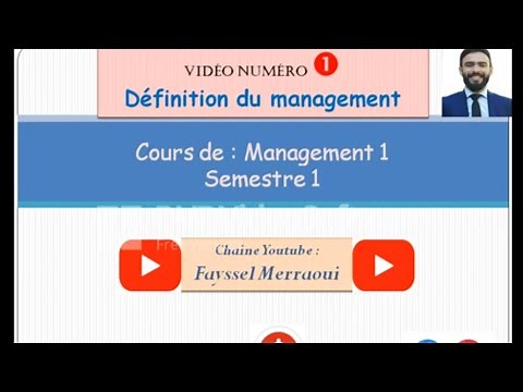 Vidéo 1 | Management 1 - Définition du management