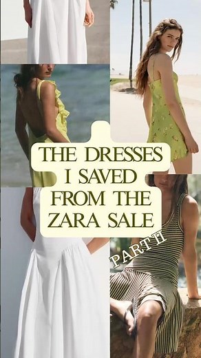 8 dresses from Zara Sale I saved (Part 2) #zaraindia #zaradress #readytowear #summerfashion #dresses