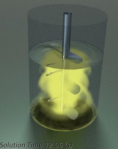 STAR CCM+流体シミュレーション（攪拌槽）