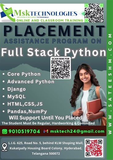 Python full stack coaching institutes in Hyderabad | Vijayawada | Vizag | Markapur | West Godavari