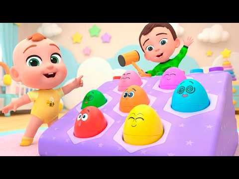 Surprise Eggs Song | Learn Colors | Newborn Baby Songs & Nursery Rhymes