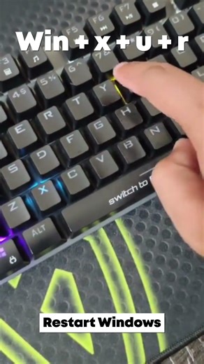 Restart Computer Shortcut Windows Tricks #keyboard #shortcut #tuts