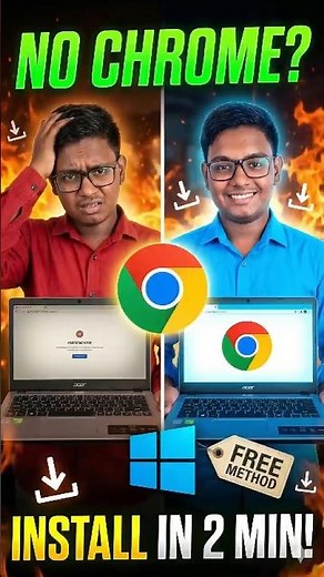 Acer Govt Laptop Chrome Install 🔥 Easy Method (No Error)|NO CHROME in Govt Laptop? Install in 2 Mins