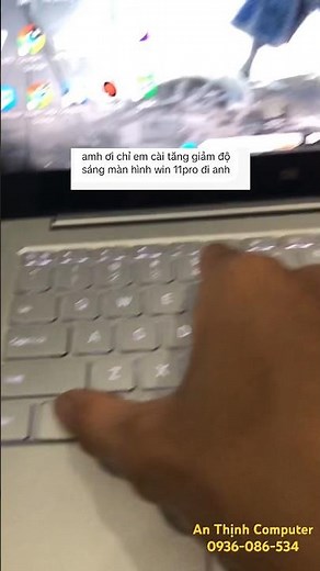 Cách tăng giảm độ sáng mang hình win 11 #anthinhcomputer #sualaptop