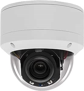 H.265 HD 1080P Security POE PTZ Dome Camera, Hikvision Compatible Indoor/Outdoor 2.7-13.5mm Motorized Lens 5X Zoom, Audio in,Pan 355° Tilt 90°, Waterproof IP66 98ft Night Vision,Motion Detection