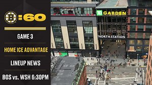Playoff hockey returns to TD Garden tonight as the Bruins look to take a 2-1 series lead over the Capitals in their first-round series. Catch up on all of today's pregame news in 60 seconds ⬇️ | Boston Bruins