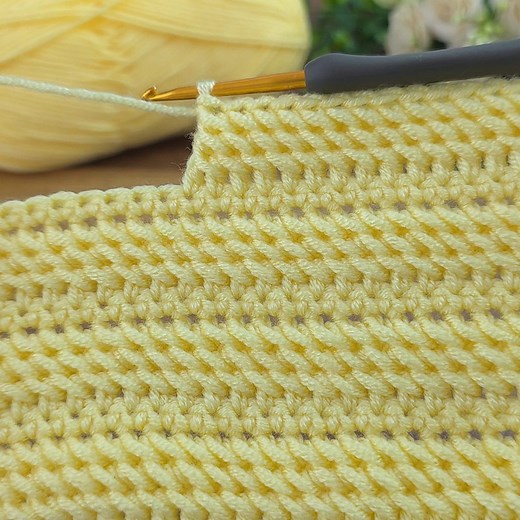 Wow!!! Super Easy and Beautiful Crochet Row Pattern Tutorial for Beginners ✨ #crochet #knitting | Gözde Bayraktar