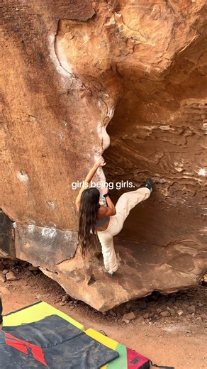 girls love rocks #climb #fyp #rockclimbing #outdoors #granolagirl | climbing