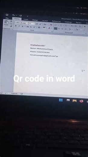 Making qr code in word