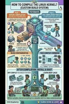 om explains how to complete the linux kernel